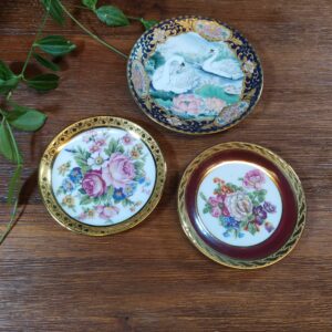 Trio de Mini Assiettes en Porcelaine