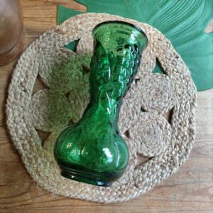 Vase en Verre Vert d’Empoli Italie