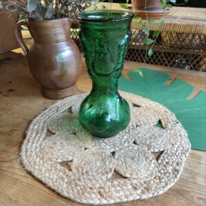 Vase en Verre Vert d’Empoli Italie